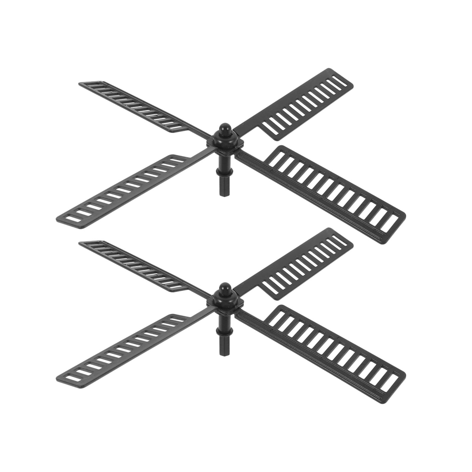 2pcs Solar Windmill Blades Replacement for Garden Lighthouse Windmill Parts, Waterproof Plastic Pinwheel Leaves 20.5x20.5 Cm for Outdoor Yard Decor