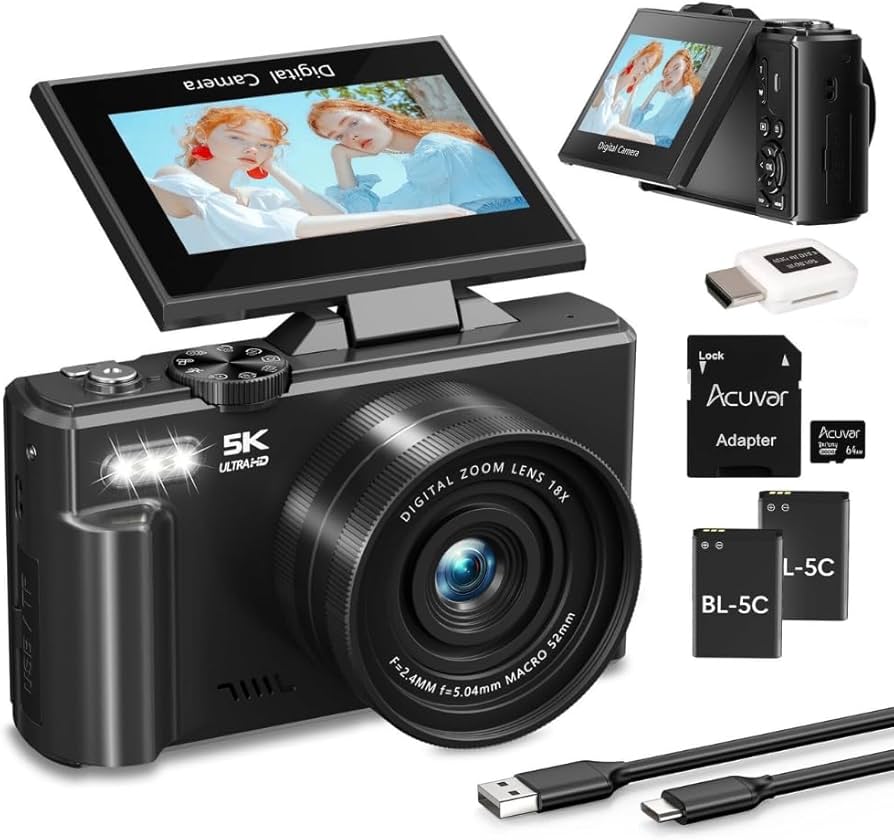 Amazon.com : 5K Digital Camera for Photography & Video – 75MP UHD