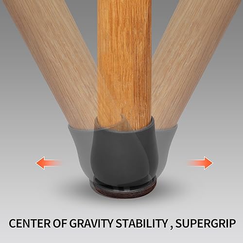 Miniatura 6 de 24 protectores de suelo para patas de silla para suelos de madera dura, almohadillas de fieltro para muebles, fundas para patas de silla,