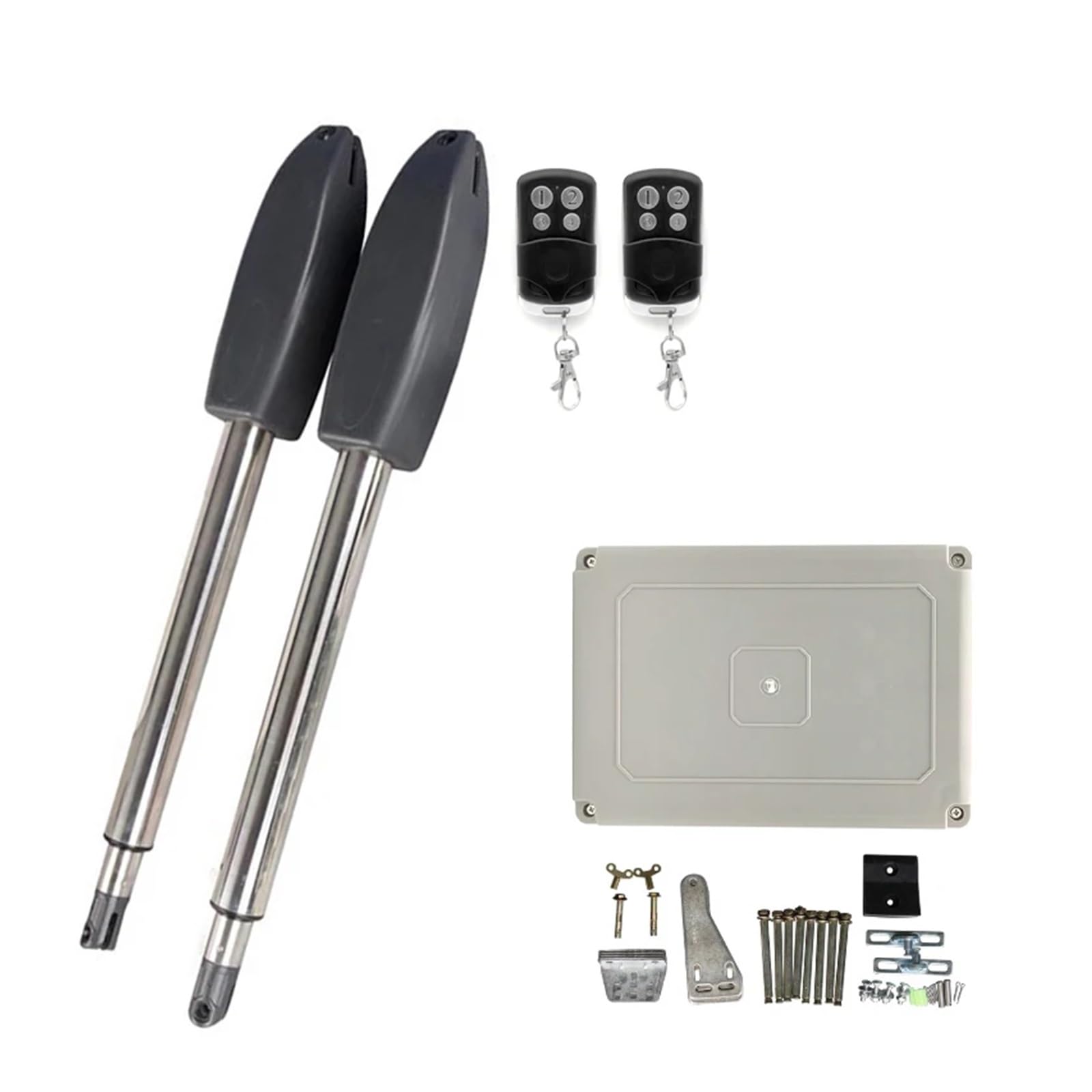 Automatic Gate Opener, 400KG Automatic Electric Swing Gate Opener Kit Pull Arm Drive Door Operator Motor Actuator Multi Remote Control Optional(2 Remote)