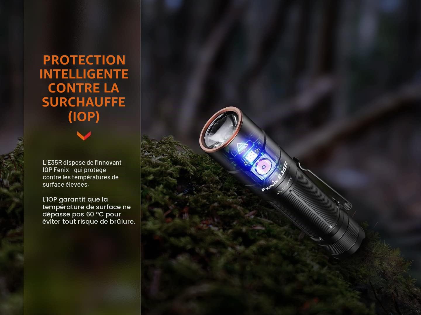 fenix E35R Lampe torche rechargeable 3100 lumens avec queue magnétique