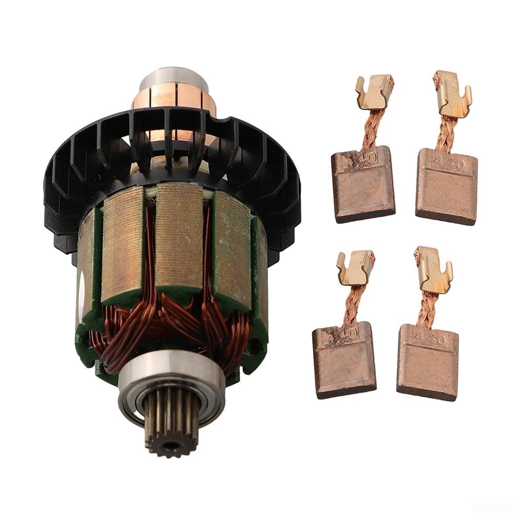 Oniissy Armature Balai de charbon, Armature 619380-9 619583-5 avec brosse de charbon 194427-5 CB-440 pour DDF482 DHP482 DHP482RAE DHP482Z DDF482RME DHP482RME DDF482RFE