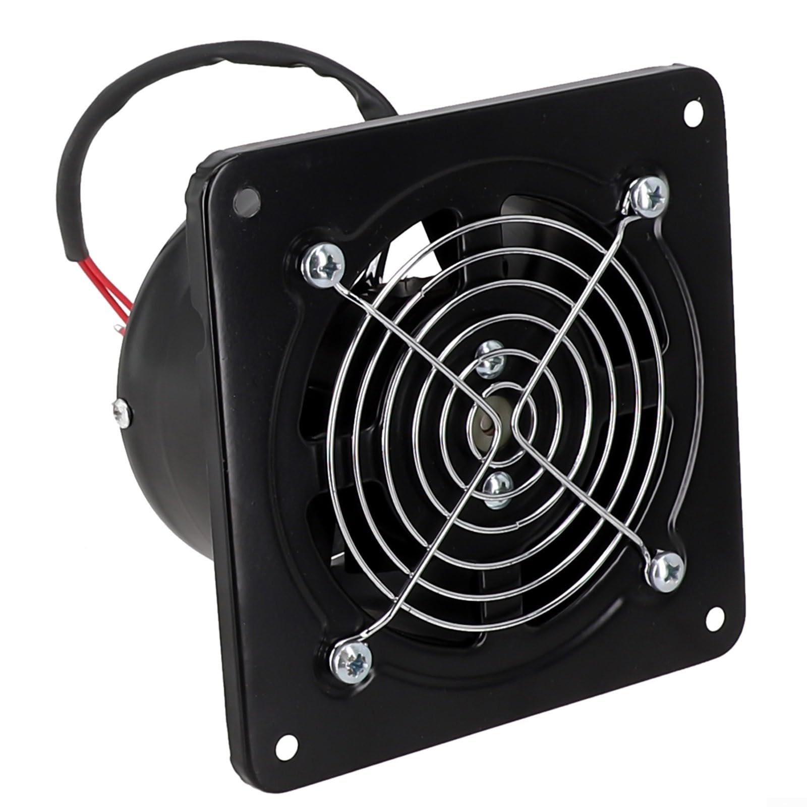 Ventilador de escape industrial de 4 pulgadas, extractor de ventilación axial, soplador de 220 V, marco de metal de acero inoxidable, motor de cobre, taller, almacén, restaurante, garaje