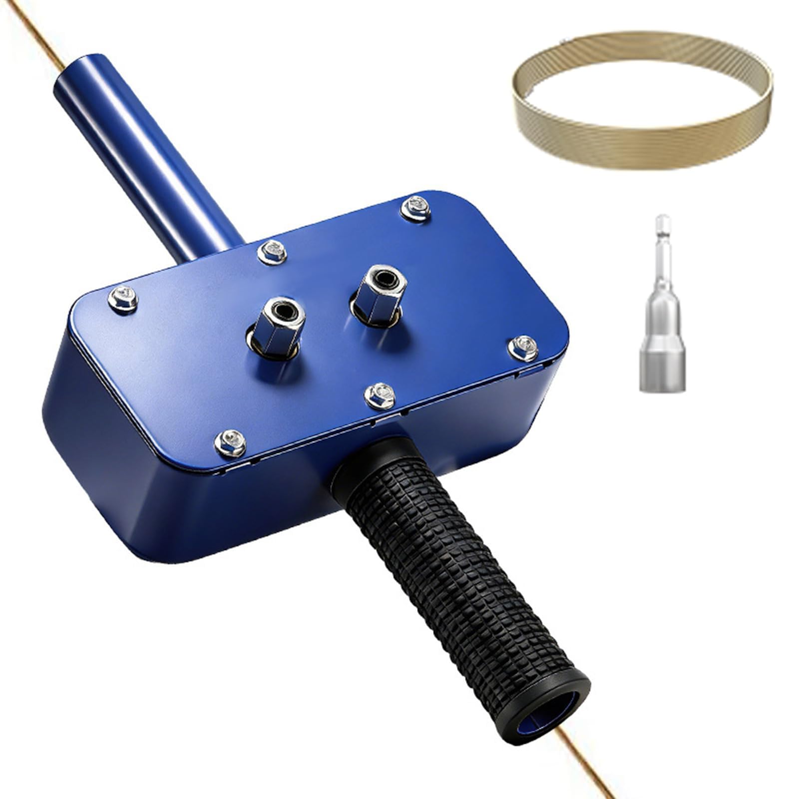 Herramienta eléctrica de tracción de cables con cable de rosca para cables rectos y angulares