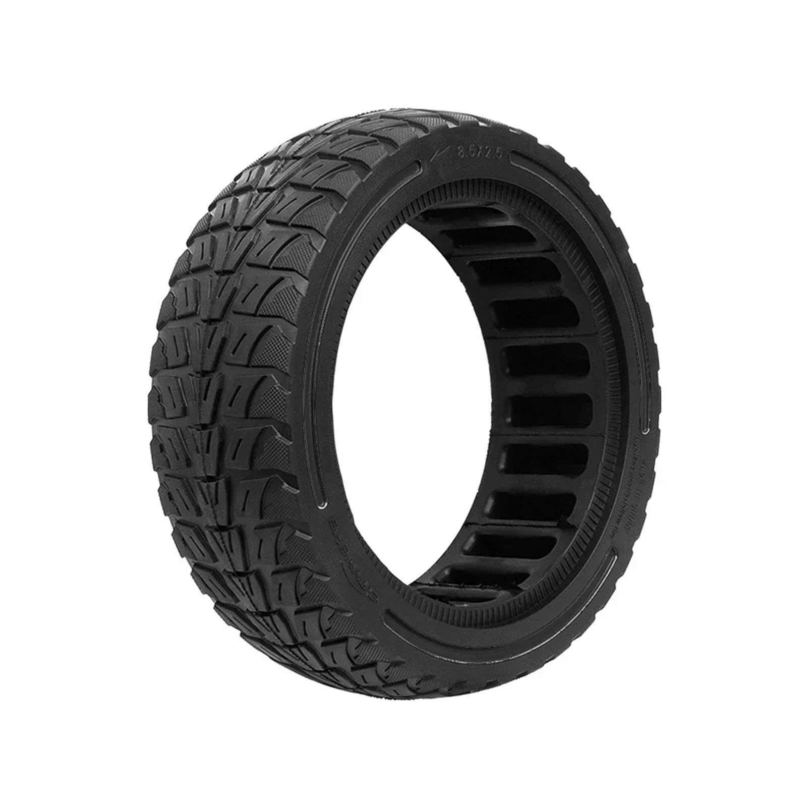 Neumático sin cámara de 8,5 Pulgadas (8 1/2 x 2,5) for Patinete eléctrico Speedway Leger, neumático sólido for Dualtron Mini, Rueda Todoterreno de 8,5 x 2,5(Black)