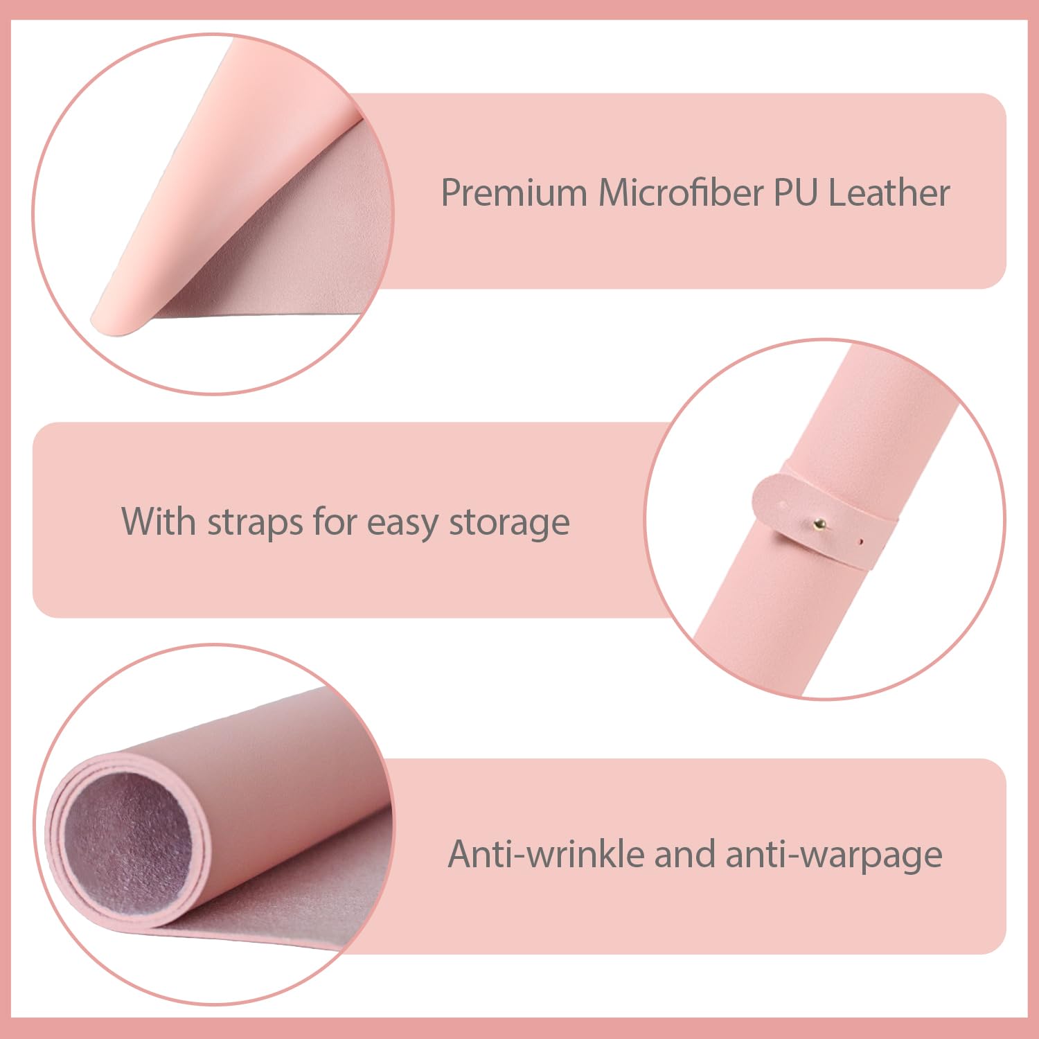 Tapete de mesa para arte de uñas, (solo para el matriz), almohadilla plegable para manicura de uñas, tapete de microfibra suave de piel sintética, almohadilla para reposabrazos de uñas para uñas 3