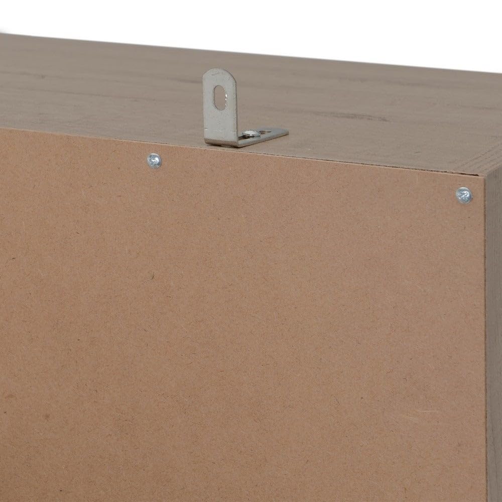 LOLAhome Armario Modular Natural de Madera con 5 estantes 60x45x180 cm