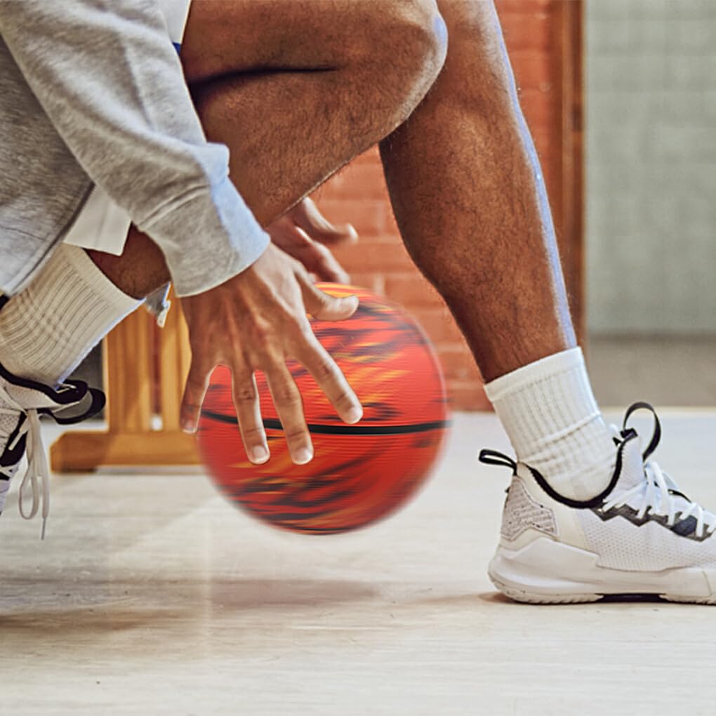 Ballon De Basket PU Taille 7 Pour Enfants – Durable, Antidéflagrant Et Imperméable, Idéal Entraînement Et Matchs