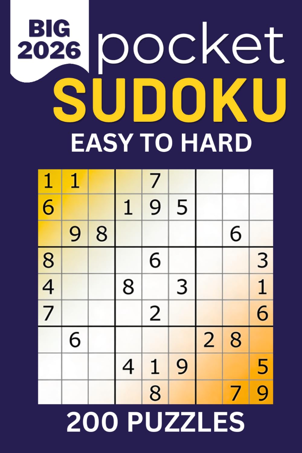 Pocket Sudoku Book:: 200 Mixed Puzzles Easy, Medium, Hard