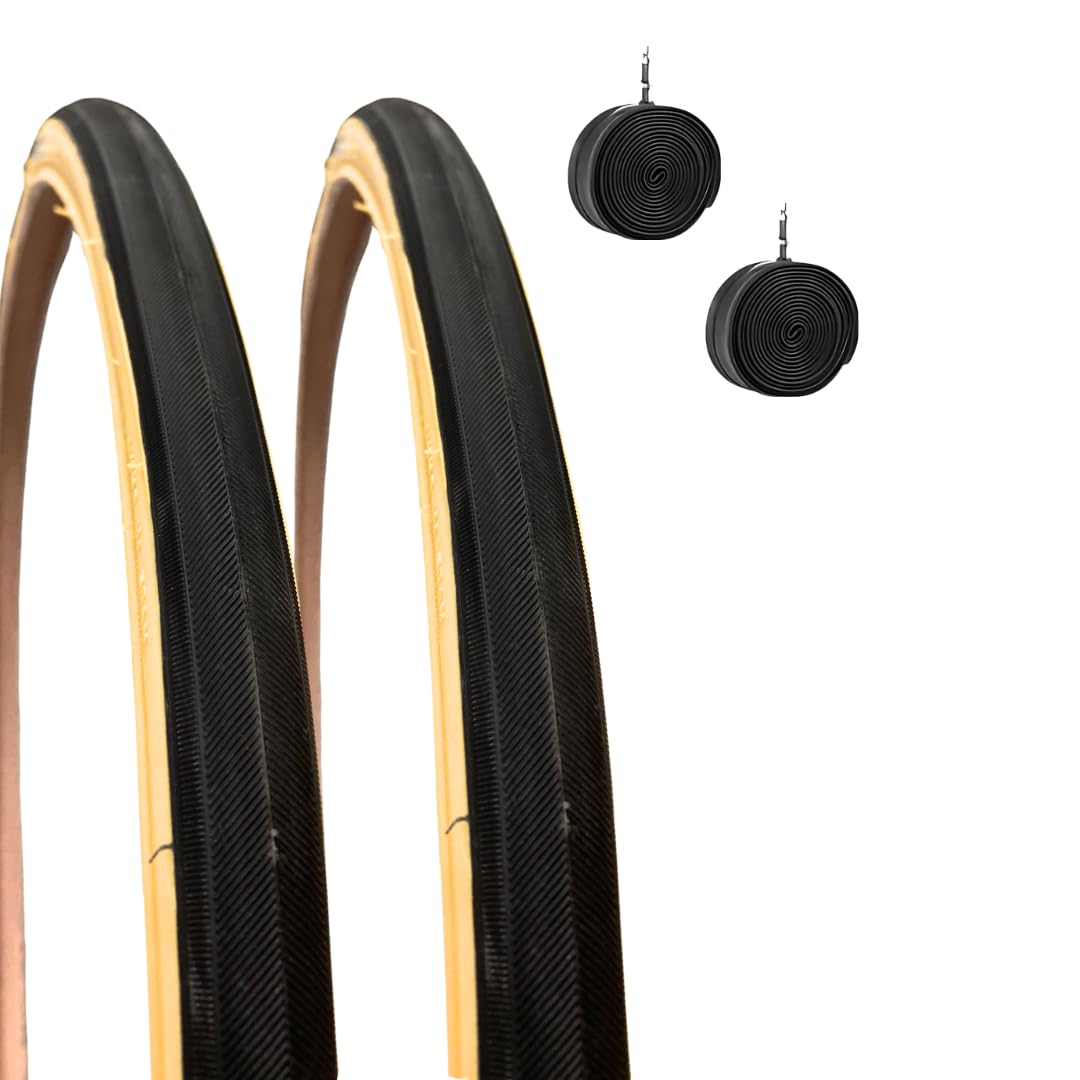2 COPERTONI 700 X 28 C + CAMERE PNEUMATICI STRADALI IN GOMMA BICI CITY BIKE FIXED CORSA 28 X 1 5/​8 X 1 1/​8
