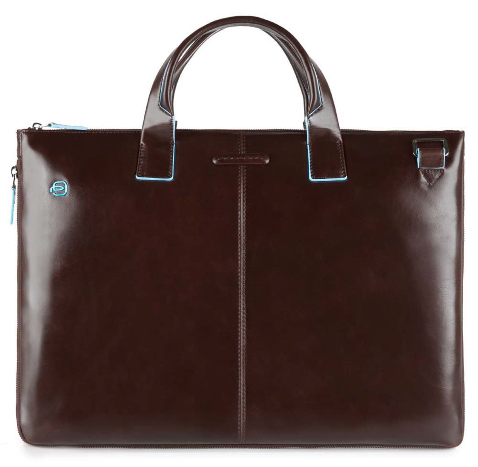 Piquadro Square Cartella, 42 cm, Mogano | Porta PC 15.6", Struttura protettiva, Scomparti organizzati, Elegante e Professionale, Ufficio, Business