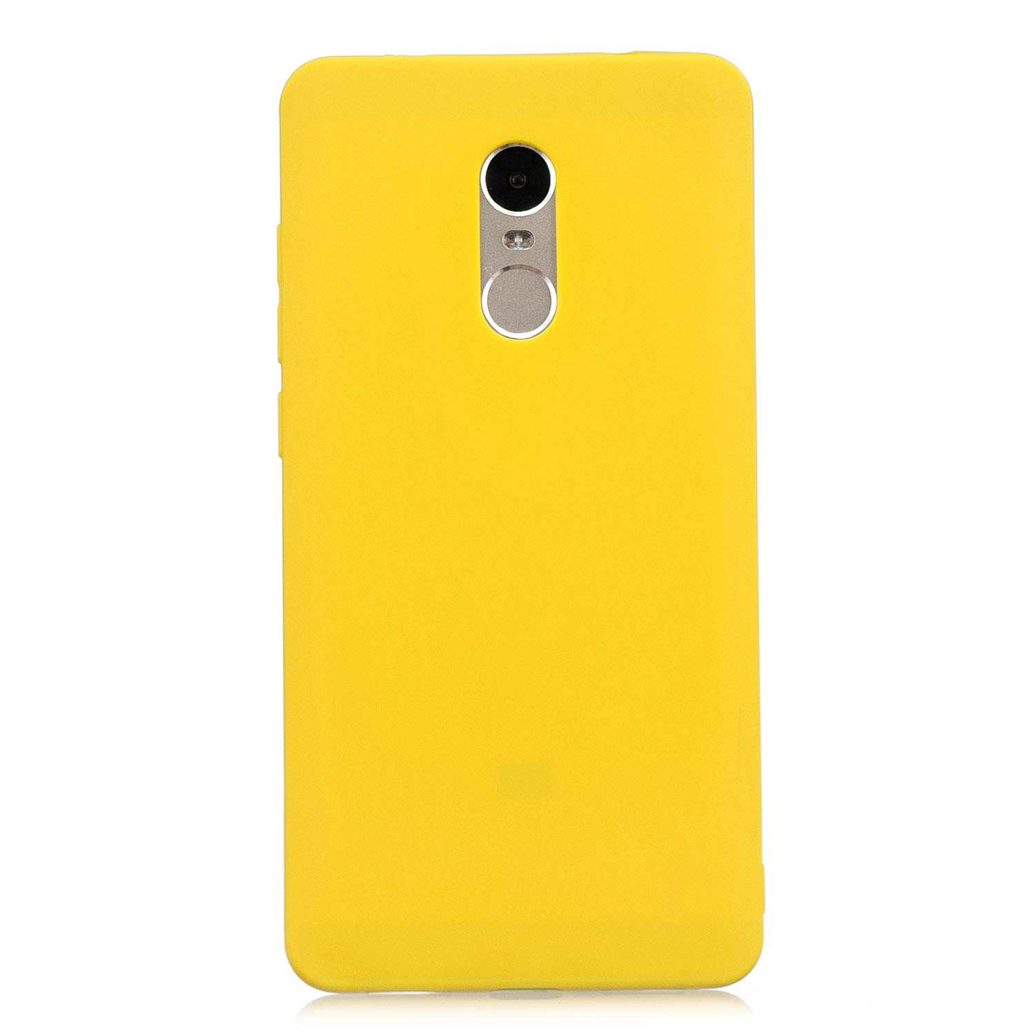 Cuzz Custodia Morbida In Silicone Per Xiaomi Redmi 6A + Film Vetro Temperato - Cover TPU Gialla