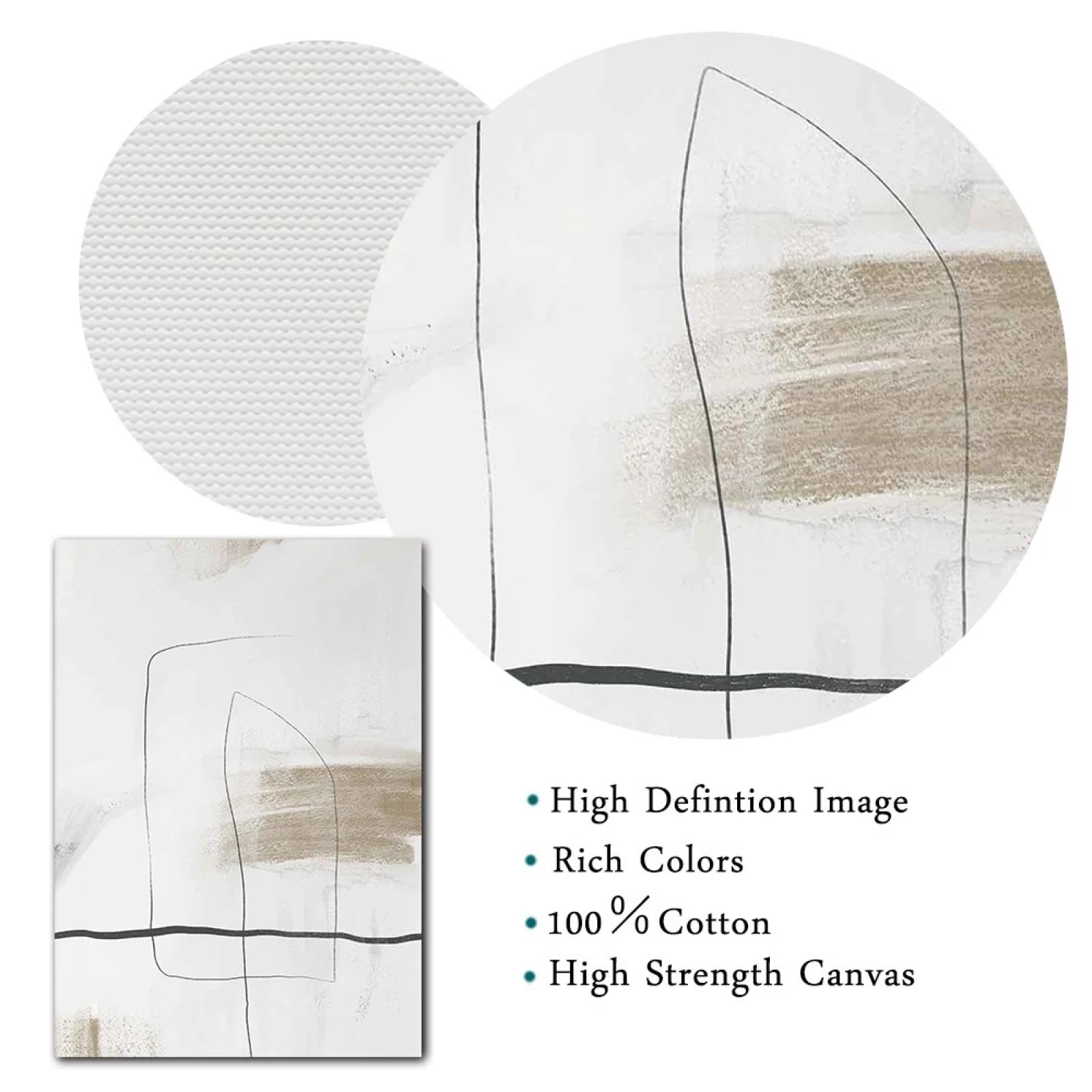 Rumlly Abstrakcyjny Prosty Neutralny Plakaty Galeria Sztuka Ścienna Obraz Na Płótnie Nordycki Nowoczesny Minimalistyczny Sztuka Linia Rysunek Obraz Dekoracja 80 x 120 cm x 3 Bez Ramki