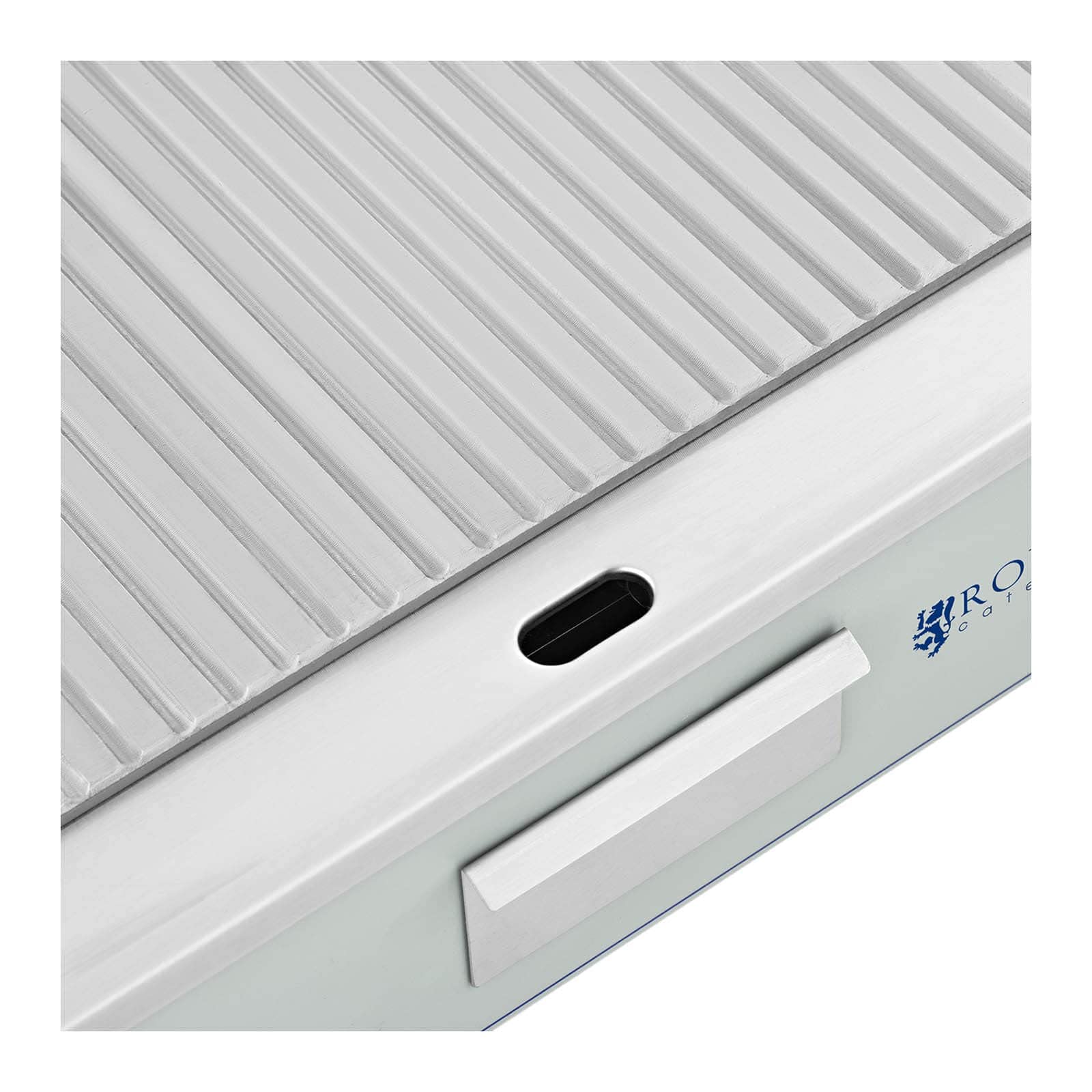 Royal Catering Doppio Fry Top Elettrico RCEG-73R (400 x 730 mm, 2 x 2.200 W, 50-300 ° C, acciaio inox)