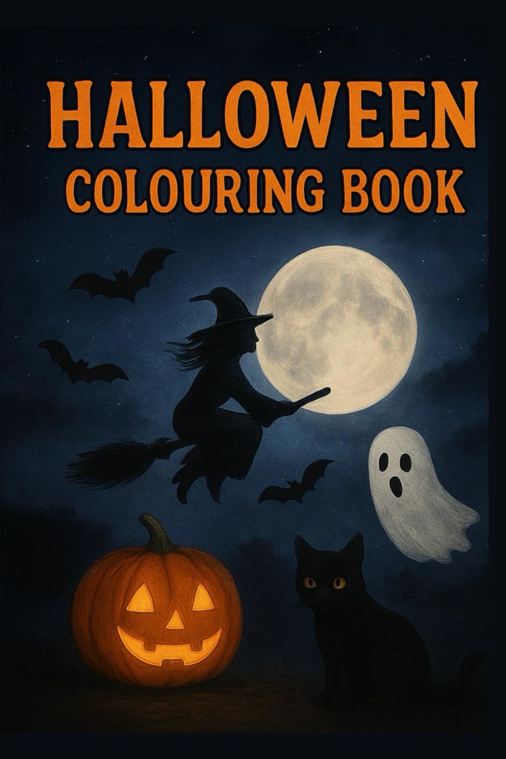 Halloween colouring book