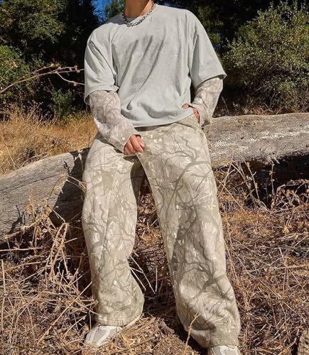 Mens Baggy Sweatpants Y2K Graphic Sweatpants Streetwear Baggy Joggers with Pockets2