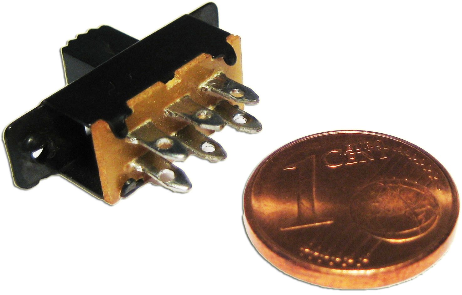 2 sztuki miniaturowy przełącznik suwakowy - 2-biegunowy 0,5 A
