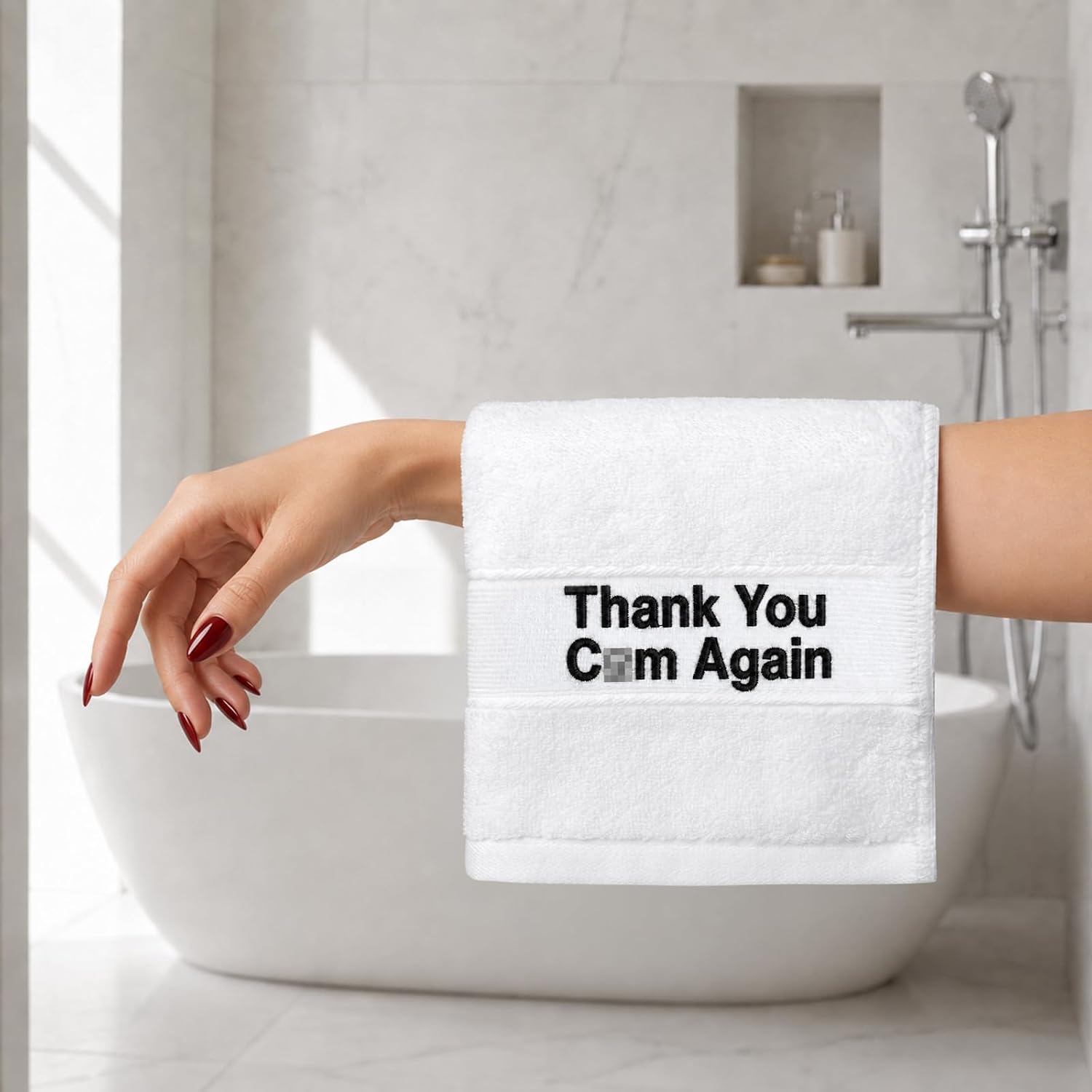 Gifts for Him, Christmas Anniversary Birthday Gifts for Men Boyfriend Husband, Mens Birthday Gift Ideas, Bachelor Bachelorette Party Favors Funny Gag Gift for Men, 100% Cotton Hand Towels for Bathroom image 3