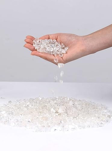 Miniatura 13 de Piedras pulidas pulidas de cristal de fluorita de 1 libra para acuario, piedras pulidas, chips de cristal de forma irregular, a granel, piedras