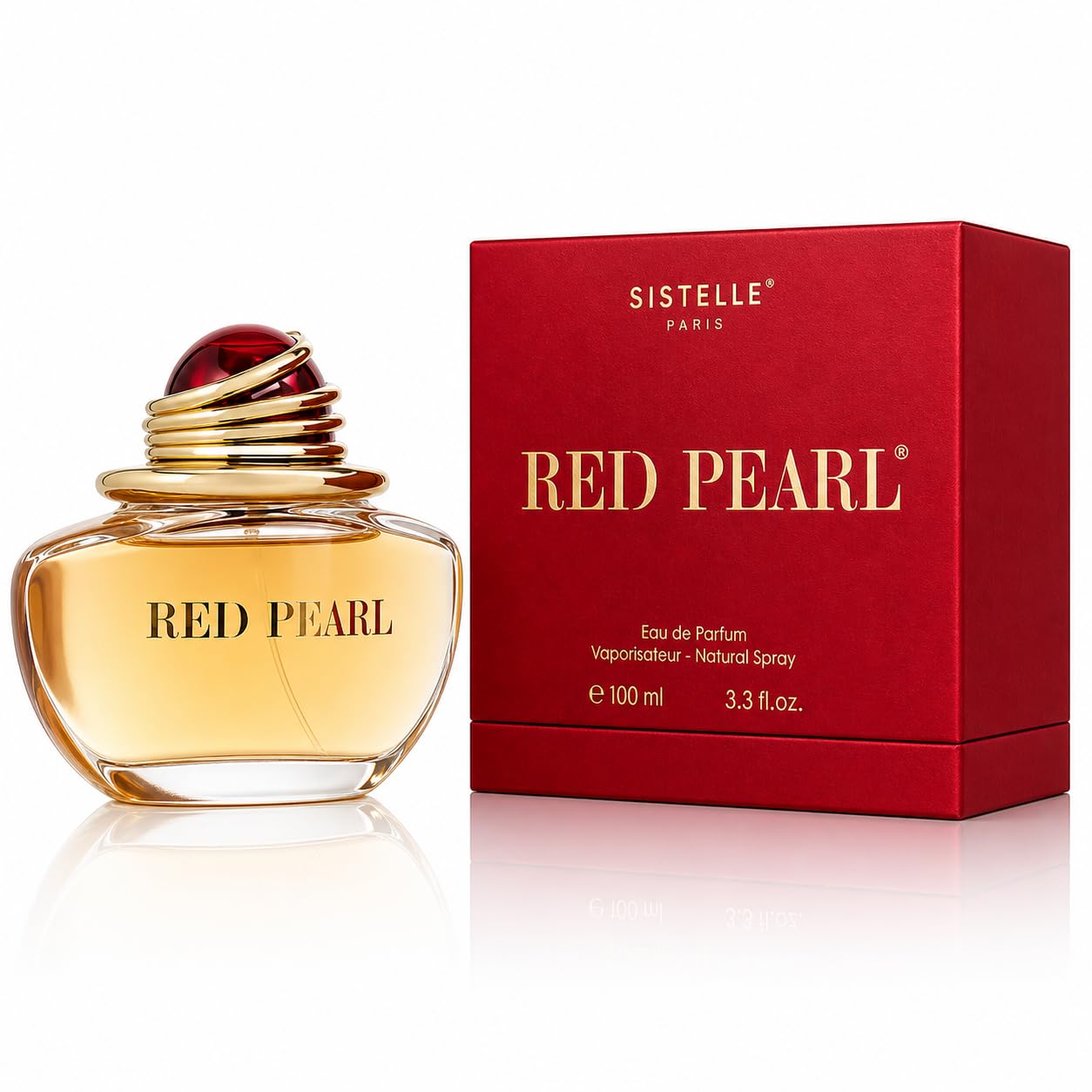 París Bleu rojo Pearl Spray, 100 ml/3.4oz