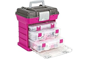 Creative Options Grab N' Go Rack System with Three Organizers for Ultimate Sewing Supply Organization