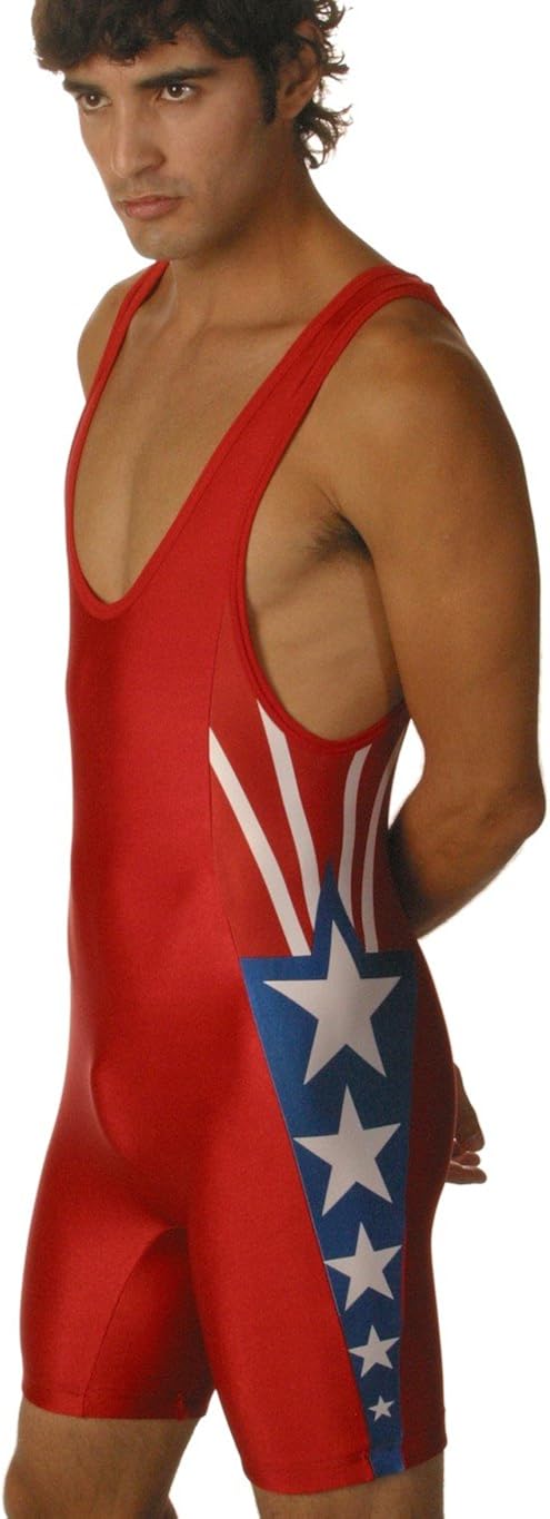 Matman Wrestling Singlet Men's Sydney Weightlifting Singlet Nylon Spandex : Sports & Outdoors