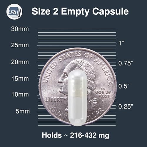 Miniatura 3 de Cápsulas vacías tamaño 2  Gelatina transparente  1000 unidades  Se adapta a la bandeja de llenado de cápsulas  Tapas de gel de carne de res unidas