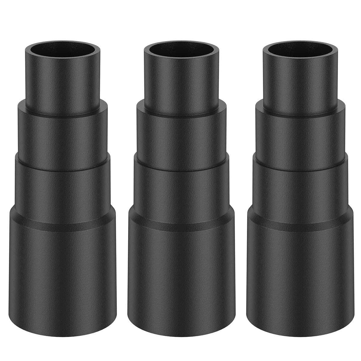 3Pcs Vacuum Cleaner Adapter, Reusable Vacuum Hose Adapter Professional Extraction Hose Adaptor Universal Vacuum Hose Adapter Kit Replacement Durable 25/30/34/42mm for Power Tool