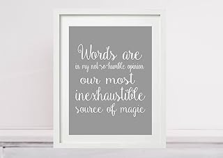 WORKING HARD IS IMPORTANT HARRY POTTER Inspiring Quote Art Unframed Print Poster Canvas Framed Frame A4 A3 A2 A1