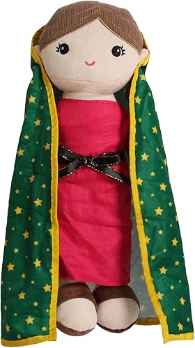 Linzy Muñeca Virgen María de felpa de 14 pulgadas 140in  Regalo de bautismo  Muñeca Virgen de Guadalupe  Virgencita  Muñeca Católica Virgen María