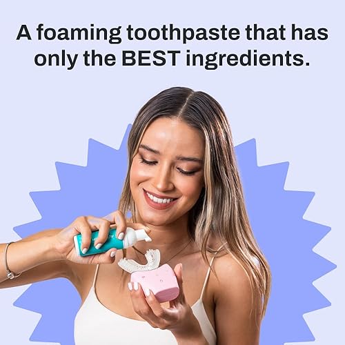 Miniatura 5 de AutoBrush Pasta dental espumosa con fluoruro de menta original, apta para viajes, anticaries (1 paquete)