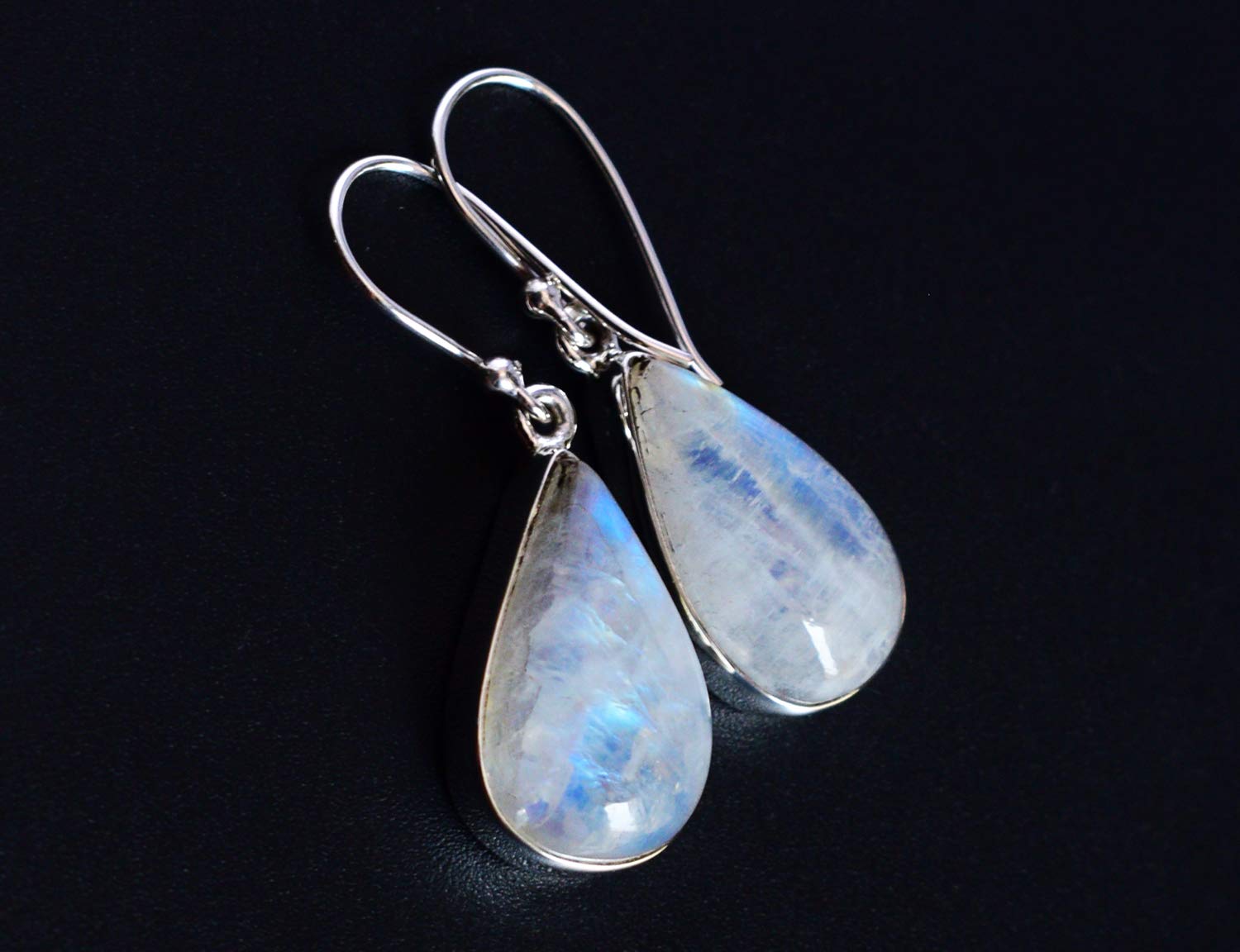 Incredibile arcobaleno pietra di luna gemma 925 solido argento Sterling ciondolo,Designer gioielli, regalo di anniversario RI-5151