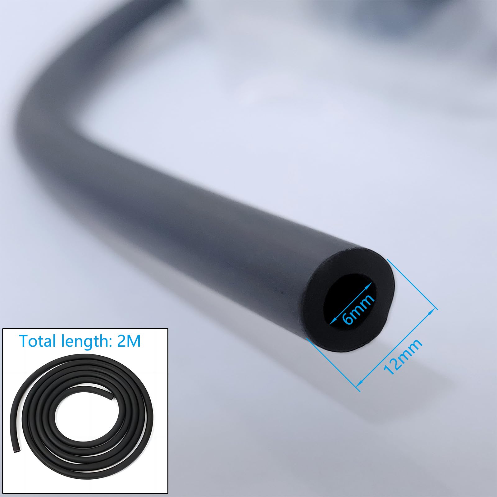 Kit Tubo Filtro Carburante Per Moto - 2 Metri Di Tubo Da 8 Mm, 2 Filtri E 10 Fascette (Scooter, ATV) - Foto 2