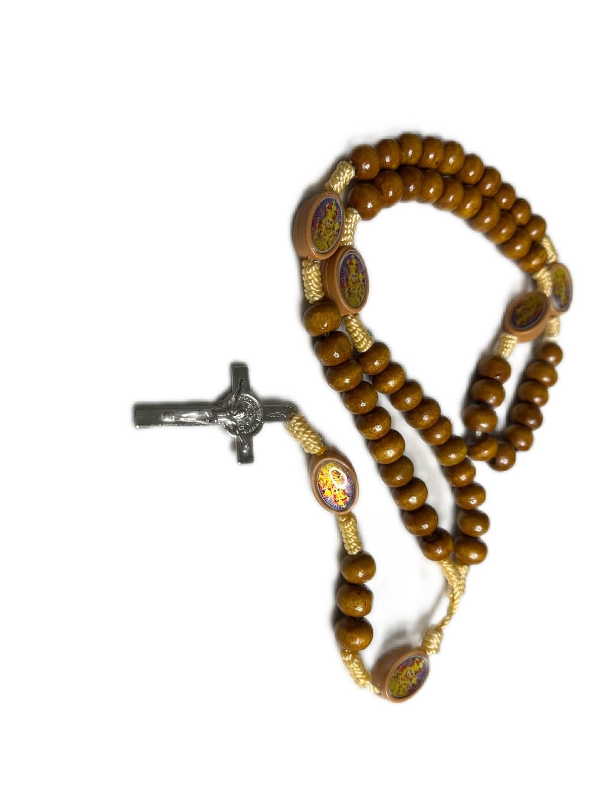 Wooden Rosary With Medal And St. Benedict Cross For Unisex Adult (B0CLH64MKM) Amazon Price History, Amazon Price Tracker