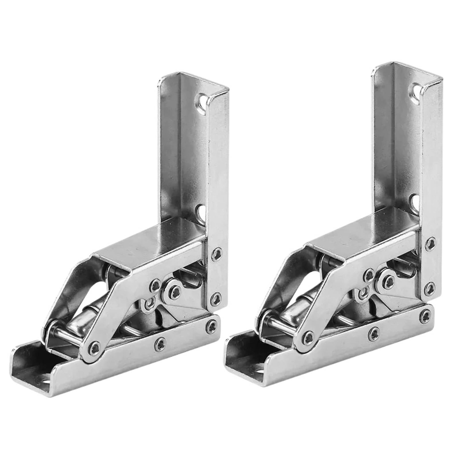 2Pcs 90 Degree Folding Hinge 180° Spring Hinges