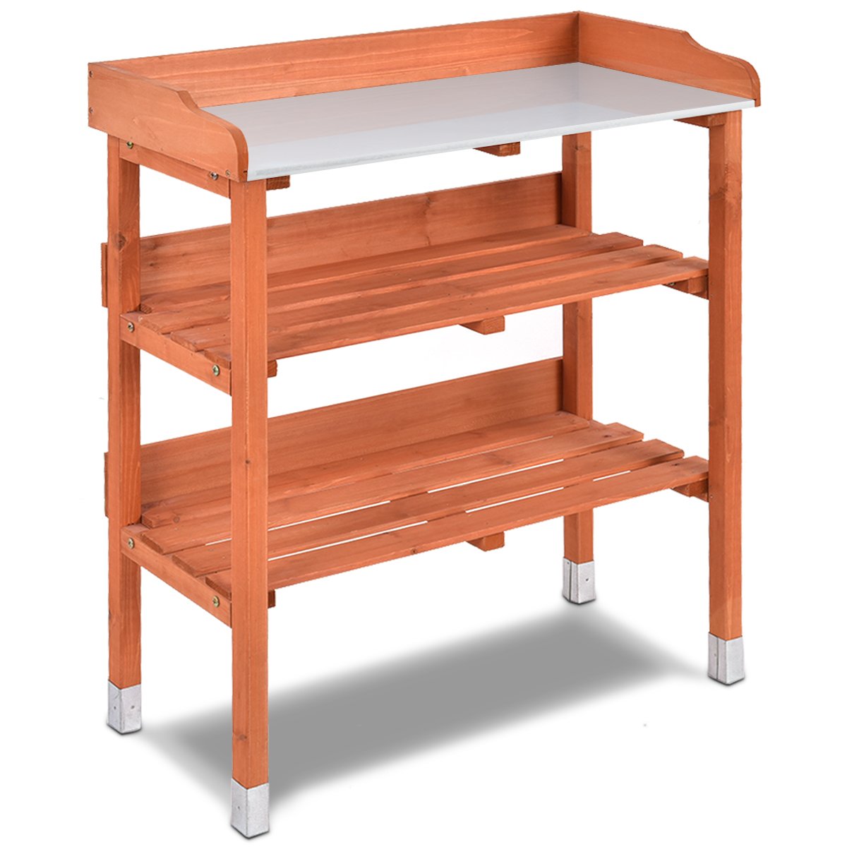 Buy Potting Bench, Work Station with Fir Wood Construction & Meal op