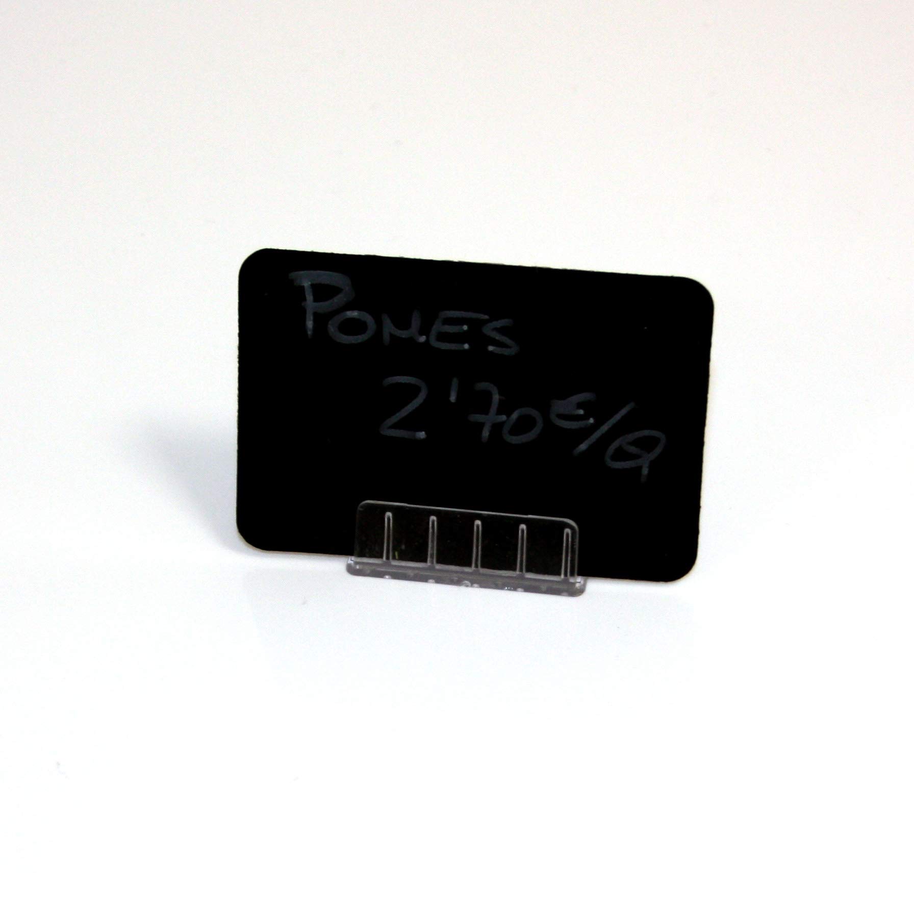 50 Supporto Etichette di prezzo, con slot frontale per carte. Ideale portaetichette per tenda. Non include le schede.