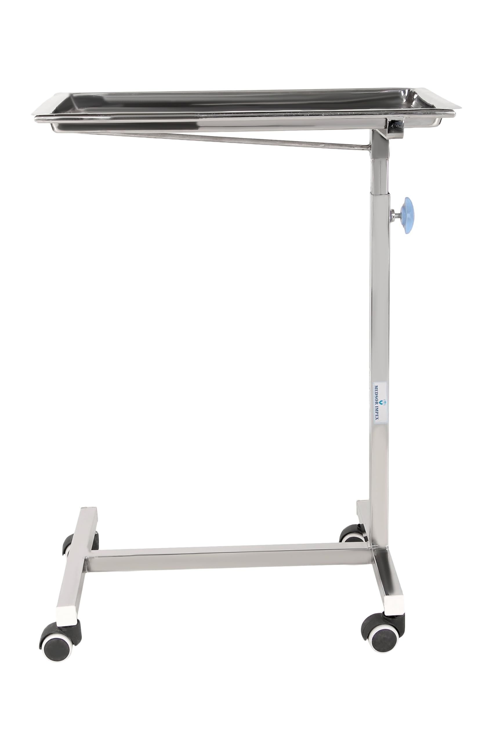 Medsor Impex Stainless Steel Height-Adjustable Mayo Instrument Trolley (B0DCTN3J8R) Amazon Price History, Amazon Price Tracker