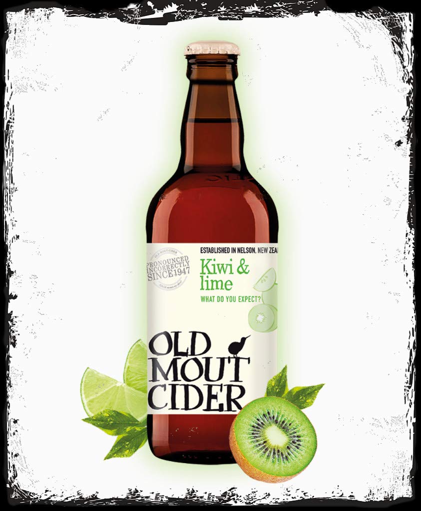 BigBazza Vintage Advertising Wall Tin Plaque 20x15cm - Pub Shed Bar Man Cave Home Bedroom Office Kitchen Gift Metal Sign - Old Mout Cider Drink Alcohol Kiwi Lime Inspired