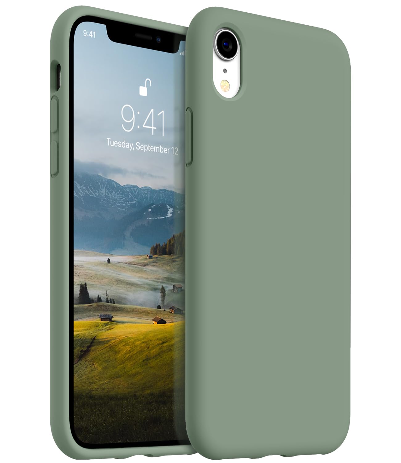 AOTESIER XR Phone Case, [Military Drop Protection] [Food Grade Silicone] Protective Case with Soft Anti-Scratch Lining, Camera & Screen Protection,