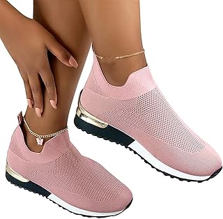 Scarpe basse da donna in rete, traspiranti, leggere, comode, antiscivolo, facili da infilare, scarpe piatte