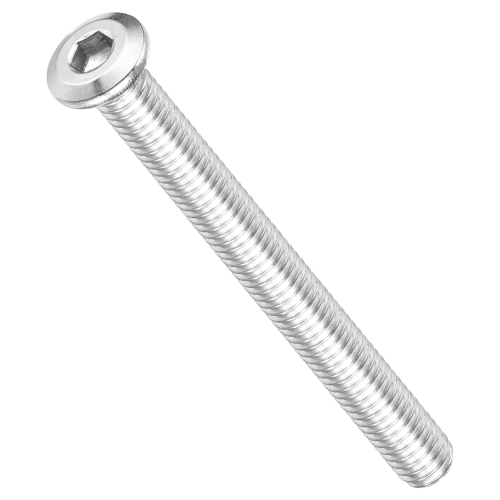 METALLIXITY Flat Head Hex Socket Cap Screws Bolts(5/16"-18x3") 10Pcs, 304 Stainless Steel Hex Socket Furniture Bolts Screws