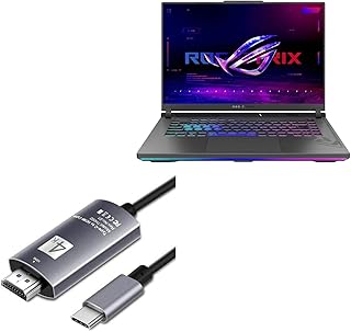 BoxWave Cable Compatible with ASUS ROG Strix G16 (2023) G614 - SmartDisplay Cable - USB Type-C to HDMI (6 ft), USB C/HDMI Cable for ASUS ROG Strix G16 (2023) G614 - Jet Black