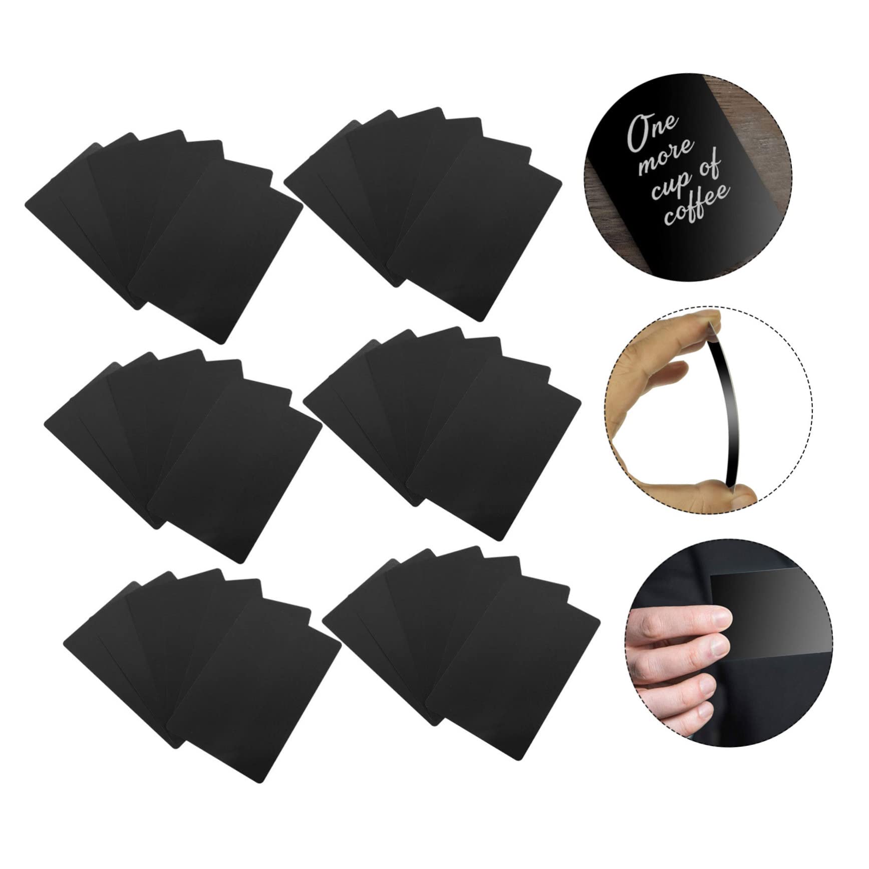 NUOBESTY 150pièces De Visite Aluminium Blank Name Cards Pour Gravure Et Sublimation Résistantes Et Éclatantes Professionnelles Premium