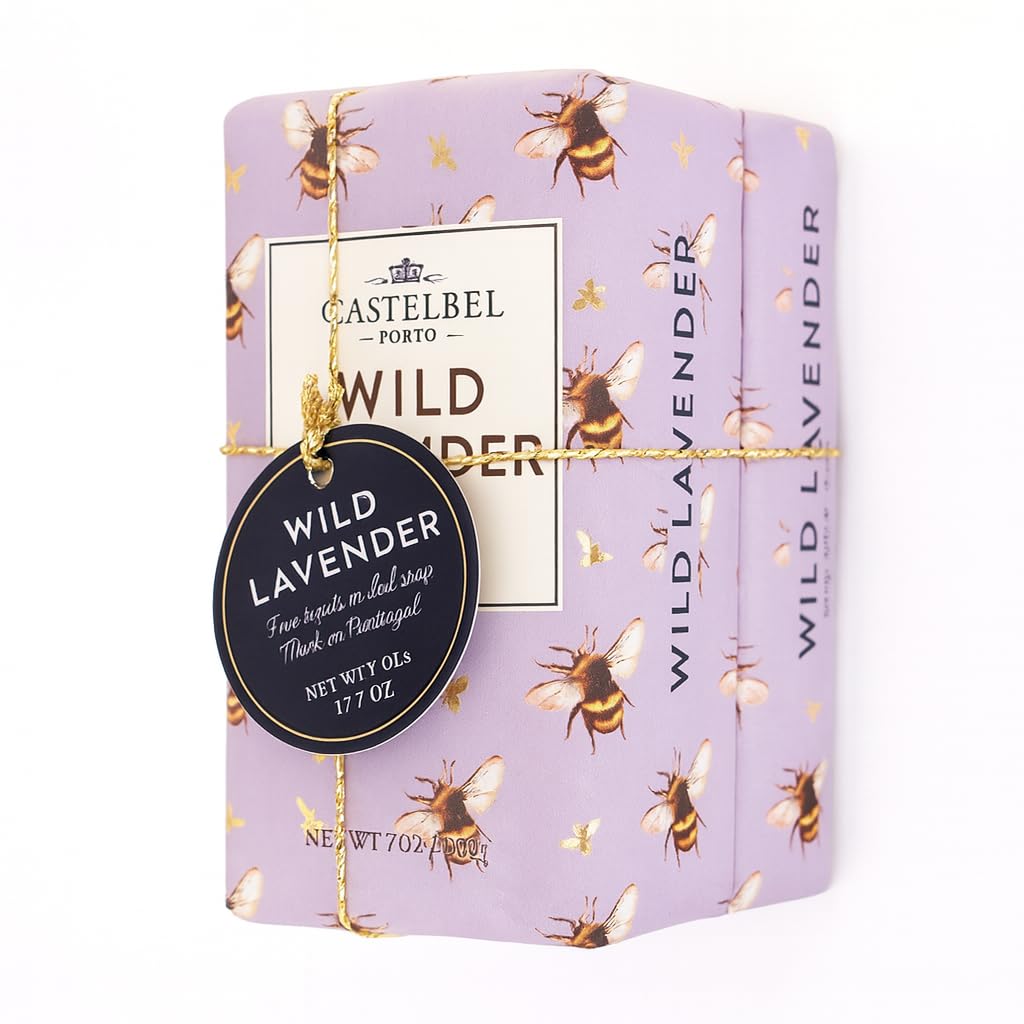 Castelbel Wild Lavender Luxury Soap Bar Set Each 7 Oz