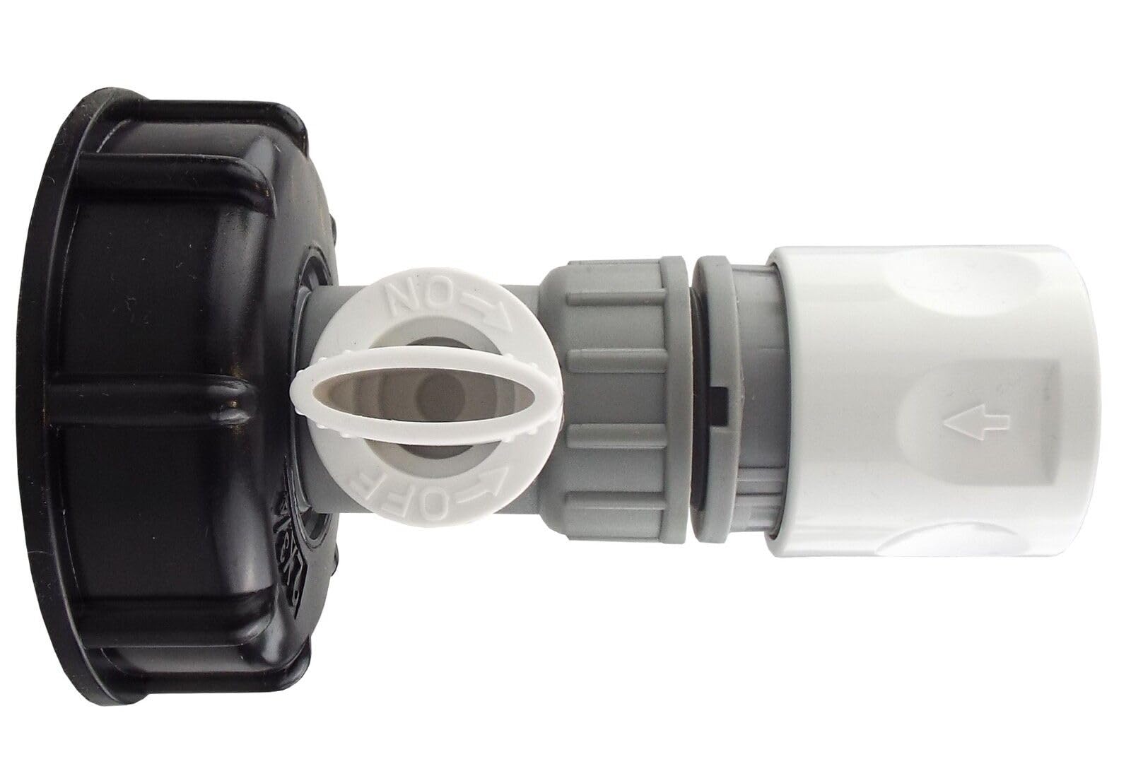 IBC S60x6 Water Tank Outlet Connection/Adaptor + a Range of tap Fittings (Valve + Female quickconnector)
