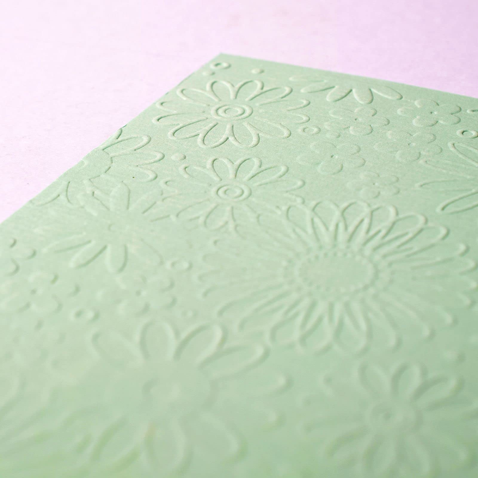 Vaessen Creative Carpeta de Embossing, Frenesí de Flores 14,6 x 10,8 x 0,5 cm, 1 pieza, para Tarjetas de Cumpleaños, Tarjetas de Nacimiento, Tarjetas de Navidad y Manualidades con Papel