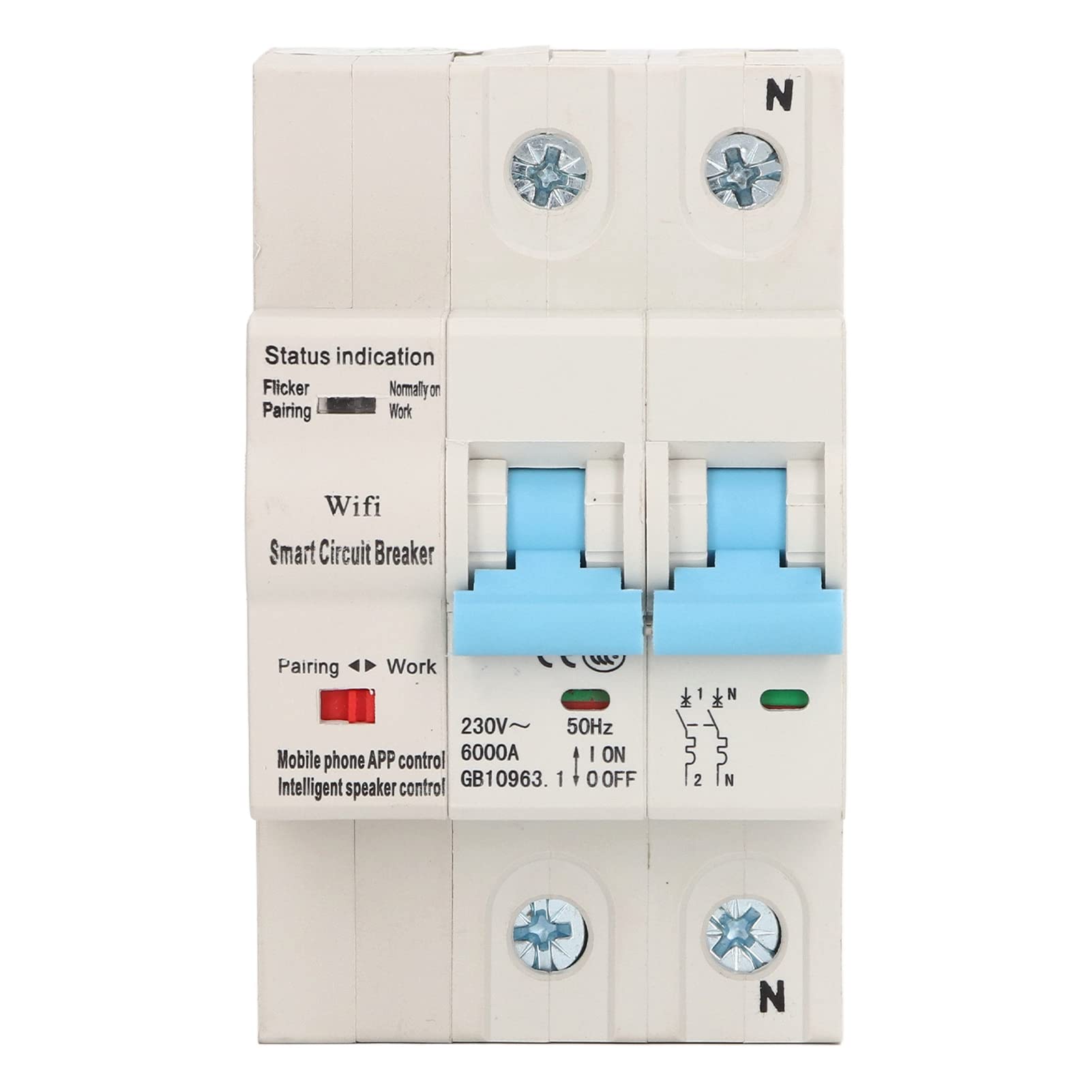 Interruttore automatico WiFi Controllo remoto Smart Switch Funzione di ritardo della temporizzazione AC230V Adatto per le imprese domestiche (125A)