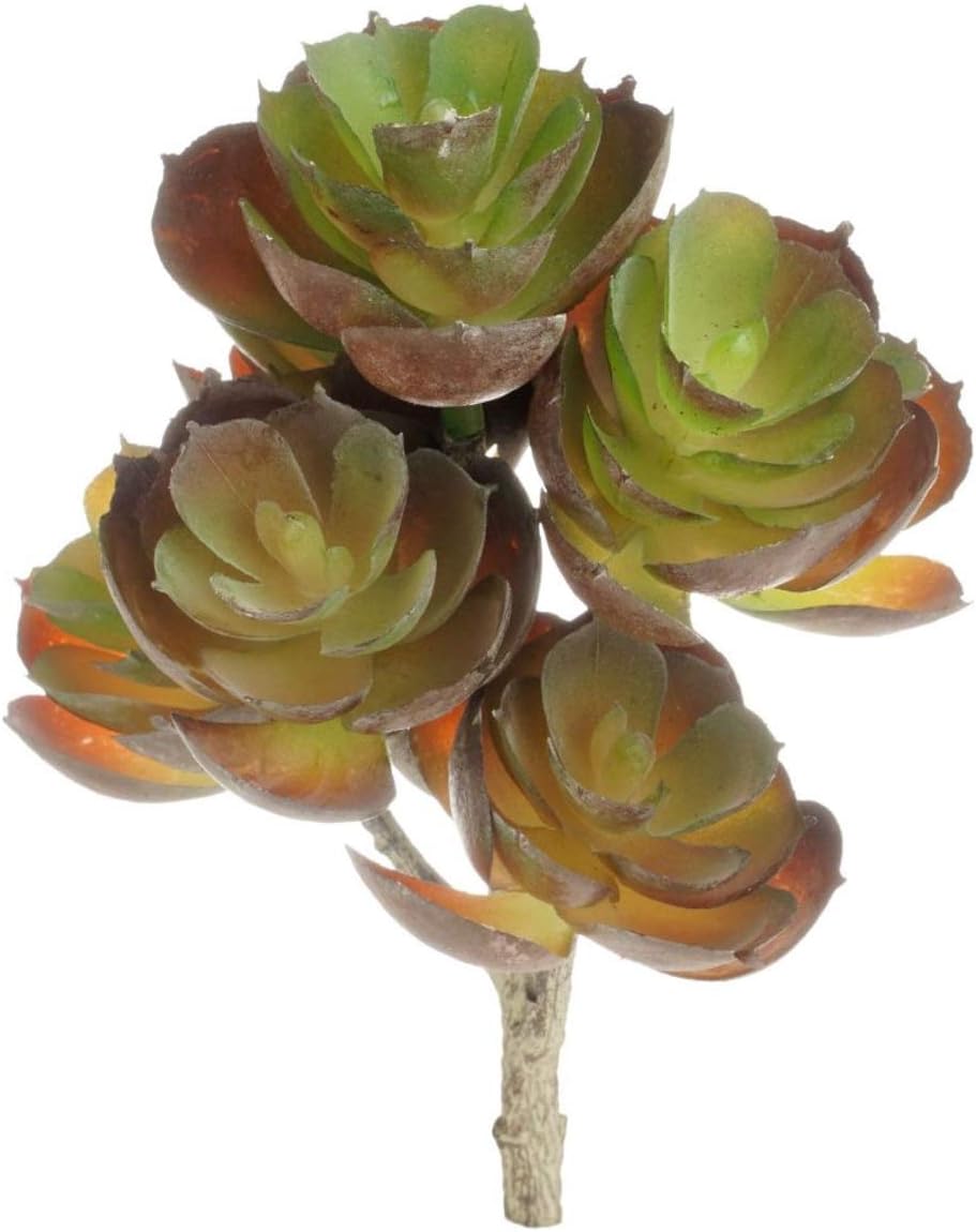 TG,LLC Treasure Gurus Mini Amber Faux Succulent Plant
