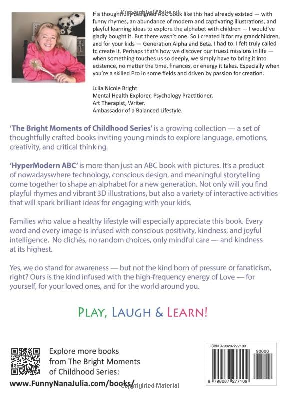 Hyper-Modern ABC — Special Back-to-School Gift Edition: Fun Rhymes and 3D Illustrations, Specially for Generation Alpha and Beta: Includes 25 Learning ... (The Bright Moments of Childhood Series) image 3